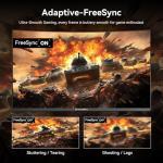 CronusPro 24 Inch 240Hz Curved Gaming Monitor, FHD 1920 x 1080, 1ms MPRT, 3000R, VA Panel, 16:9, AMD FreeSync, HDMI/DisplayPort, VESA, sRGB 100%, HDR, Eye Care, PC Monitor for Gaming Office Black