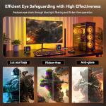 CronusPro 24 Inch 240Hz Curved Gaming Monitor, FHD 1920 x 1080, 1ms MPRT, 3000R, VA Panel, 16:9, AMD FreeSync, HDMI/DisplayPort, VESA, sRGB 100%, HDR, Eye Care, PC Monitor for Gaming Office Black