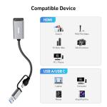 BENFEI Video/Audio Capture Card supporting Full HD 1080P 60FPS for Streaming, Recording, Gaming, Compatible with Switch, PS4, PS5, Xbox, Work with PC/Windows/Mac OS