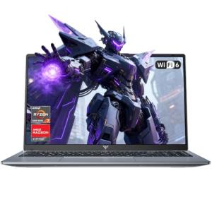 Tivique 15.6 Inch Gaming Laptop with Ryzen 7 5825U (Processor up to 4.5GHz) 8C/16T - 16GB RAM DDR4*2 + 1TB M.2 SSD, 1080 HD Display, HDMI, BT5.2, USB3.2,Type-C, Dual Speakers, 65W Fast Adapter, WiFi 6