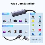 UGREEN Video Capture Card HDMI to USB C Streaming Device 2K@30Hz 1080P@60fps Game Record 4K Input Compatible with Quest 3/3s PS5 PS4 Xbox Series X Switch 2 TV Stick iPad DSLR Camera MacBook Laptop PC