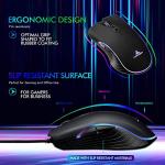 Lycander Gaming Mouse, Wired Optical USB Mice with Adjustable dpi up to 6400, 7 Buttons, LED, 1.5M Cable