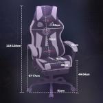 Play haha.Ergonomic reclining seat with footrest adjustable headrest and lumbar cushion high back support padded armrests PU leather finish for gaming home or office use