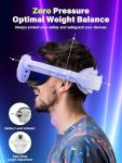 WaverVR Head Strap with 6000mAh Battery Compatible with Meta Quest 3/3S, VR Headset Accessories Compatible with Oculus 3, Extra 3H Playtime, Enhanced Support and Comfort, Non-Pressure Weight Balance
