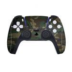 playvital Army Green Camouflage Full Set Skin Decal for ps5 Console Disc Edition,Sticker Vinyl Decal Cover for ps5 Controller & Charging Station & Headset & Media Remote