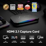 AVerMedia GC553G2 Live Gamer ULTRA 2.1-4K60 USB Capture Card with 4K144 & 1080p360 Passthrough, HDMI 2.1, VRR, Plug & Play, Low Latency Streaming for PS5, Xbox, Switch, OBS, Mac, Windows 11, PC