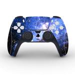 playvital Blue Galaxy Full Set Skin Decal for ps5 Console Disc Edition,Sticker Vinyl Decal Cover for ps5 Controller & Charging Station & Headset & Media Remote