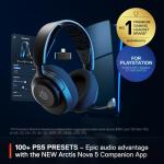 SteelSeries Arctis Nova 5P Wireless - PS5 Gaming Headset - 100+ Audio Presets via App - Neodymium Magnetic Drivers - 60H Battery - 2.4GHz/BT - ClearCast Gen2.X Mic - Supports PS4, PC, Mobile