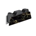 playvital Black & Gold Marble Effect Full Set Skin Decal for ps5 Console Digital Edition, Sticker Vinyl Decal Cover for ps5 Controller & Charging Station & Headset & Media Remote