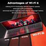 Tivique 16.1" Gaming Laptop with Ryzen 7 H255 Processor up to 4.90 GHz (Beat 13th i7-13800H), 8C/16T - 4800MHz 16GB RAM DDR5*2+512GB M.2 SSD,1200 FHD, HDMI, WiFi 6,12C Radeon 780M, Backlit Keyboard