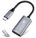 VIXLW Video Capture Card, 4K HDMI to 1080P USB C Video Recording Card for Gaming, Streaming, Conference - Windows, Mac OS, PS4, Switch, Xbox