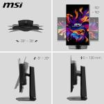MSI MPG 272URX QD-OLED 27-Inch 4K UHD Gaming Monitor, 3840 x 2160 Quantum Dot OLED Panel, 240Hz,0.03ms, DisplayHDR TRUE Black 400, G-SYNC Compatible, HDMI 2.1, DP 2.1a, USB C (98W PD), Black