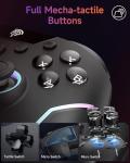 EasySMX X20 Wireless PC Controller with 7 Light Colours RGB/Hall Joystick Trigger, Mechanical Buttons, Bluetooth Gamepad for PC/Switch/Android/iOS/Steam/Mobile,Rechargeable Battery (1000mAh)