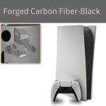 Luck&Link Skin Sticker for PS5 Console Center Part Protection Texture Sticker,For ps5 Disc Edition Host Middle Strip Texture Skin Scratch Resistant (Forged Carbon Fiber - Black, FOR PS5 (2020))