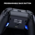ECHTPower Wireless Game Controller for PC/Switch/Android/iOS, PC Gaming Controller with TMR Hall Joysticks/Dual Trigger, 4-Motor Vibration, ABXY Swap, Turbo/Back Buttons/1200mAh
