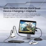 Hagibis USB3.0 Video Capture Card with 100W PD, HDMI to USB A/USB C Capture Cable 1080P@60fps YUY2 MJPEG MS2130 for Quest 3 VR Switch PS4/5 Live Broadcast, Gaming, Streaming, Recorder