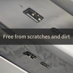 Luck&Link Skin Sticker for PS5 Console Center Part Protection Texture Sticker,For ps5 Disc Edition Host Middle Strip Texture Skin Scratch Resistant (Forged Carbon Fiber - Black, FOR PS5 (2020))