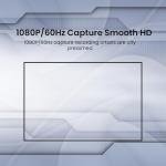 Hagibis USB3.0 Video Capture Card with 100W PD, HDMI to USB A/USB C Capture Cable 1080P@60fps YUY2 MJPEG MS2130 for Quest 3 VR Switch PS4/5 Live Broadcast, Gaming, Streaming, Recorder