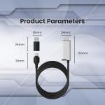 Hagibis USB3.0 Video Capture Card with 100W PD, HDMI to USB A/USB C Capture Cable 1080P@60fps YUY2 MJPEG MS2130 for Quest 3 VR Switch PS4/5 Live Broadcast, Gaming, Streaming, Recorder