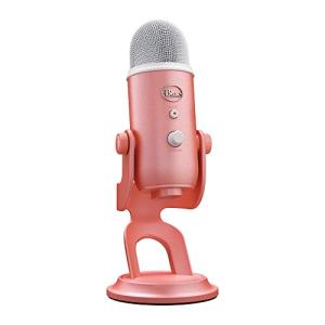 Logitech G Blue Yeti USB Microphone for Recording, Streaming, Gaming, Podcasting on PC and Mac, Condenser Mic for Laptop or Computer with Blue VO!CE Effects, Adjustable Stand - Pink