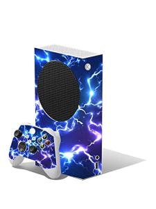 Blue Electric Custom Vinyl Skins for Xbox Series S, Wrap Decal Cover Stickers for Xbox Series S Console Controller (Blue Electric)
