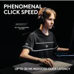 Logitech G PRO X2 SUPERSTRIKE LIGHTSPEED Wireless Gaming Mouse, Ultra-Fast Performance, Ultra Lightweight (61 g), Customizable Click Haptics, USB-C charging, for PC/Mac/Laptop - White