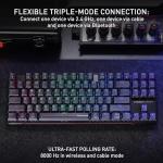 CHERRY XTRFY MX 8.2 Pro TMR Wireless - Magnetic Mechanical TKL Gaming Keyboard, Customizable CHERRY MK CRYSTAL TMR Switches, PBT, Hot-Swap, RapidTrigger, SnapKey/SOCD, 8KHz, UK Layout QWERTY, Black