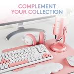 Logitech G Blue Yeti USB Microphone for Recording, Streaming, Gaming, Podcasting on PC and Mac, Condenser Mic for Laptop or Computer with Blue VO!CE Effects, Adjustable Stand - Pink