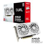 ASUS Dual Radeon RX 9060 XT 16GB GDDR6 White Edition (PCIe 5.0, 16gB GDDR6, HDMI 2.1b, DisplayPort 2.1a, 2.5-slot design, Axial-tech fan design, 0dB technology, and more)