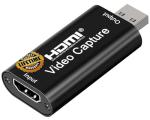 Audio Express AXHDCAP 4K HDMI Video Capture Card, Cam Link Card Game Audio Adapter HDMI to USB 2.0 Record Capture Device for Streaming, Live Broadcasting, Video Conference, Teaching, Gaming