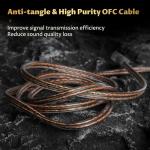 Yinyoo KBEAR MONKIE K01 Gaming Earbuds,Noise Cancelling In Ear Headphones with 3.5mm Plug, Surround Hifi Sound in Ear Monitor Wired Gaming Earphones Compatible with PC,PS5, Xbox,Switch