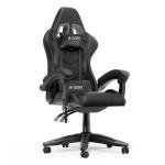 Racingreat Ergonomic Gaming Chair with Adjustable Height, Reclining Feature, Headrest, and Lumbar Support for Adults (Basics, Black)