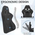 Racingreat Ergonomic Gaming Chair with Adjustable Height, Reclining Feature, Headrest, and Lumbar Support for Adults (Basics, Black)