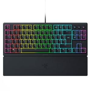 Razer Ornata V3 Tenkeyless - Compact Low Profile Gaming Keyboard (Mecha-Membrane Switches, UV-coated Keycaps, Backlit Dedicated Media Keys, Magnetic Soft-Touch Wrist Rest) QWERTY UK Layout | Black