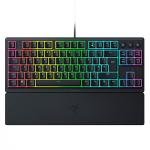 Razer Ornata V3 Tenkeyless - Compact Low Profile Gaming Keyboard (Mecha-Membrane Switches, UV-coated Keycaps, Backlit Dedicated Media Keys, Magnetic Soft-Touch Wrist Rest) QWERTY UK Layout | Black