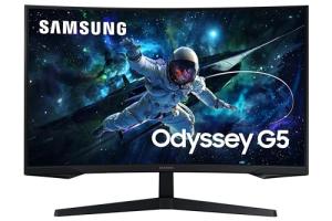 Samsung Odyssey G5 LS32CG552EUXXU 32" Gaming Monitor - - QHD 2560x1440, 1000R Curved, 165Hz, 1ms, HDR10