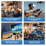 Guermok Video Capture Card, USB 3.0 HDMI to USBC Capture Card, 4K 1080P60 Capture Devices for Gaming Live Streaming Video Recorder, for Windows Mac OS System PS4/5 Switch, Xbox, Steam OBS