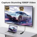 Guermok Video Capture Card, USB 3.0 HDMI to USBC Capture Card, 4K 1080P60 Capture Devices for Gaming Live Streaming Video Recorder, for Windows Mac OS System PS4/5 Switch, Xbox, Steam OBS