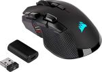 CORSAIR IRONCLAW RGB WIRELESS, Rechargeable Gaming Mouse with SLISPSTREAM WIRELESS Technology, Black, Backlit RGB LED, 18000 DPI, Optical