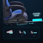 play haha Gaming Chair with Footrest & Lumbar Support,Reclining Swivel Chair,Ergonomic Gaming Chair for Adults, High-Back Racing Style,Adjustable Height with Headrest Pillow