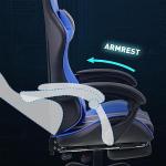 play haha Gaming Chair with Footrest & Lumbar Support,Reclining Swivel Chair,Ergonomic Gaming Chair for Adults, High-Back Racing Style,Adjustable Height with Headrest Pillow