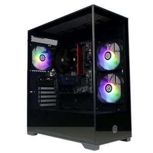 CyberPowerPC Wyvern Gaming PC - AMD Ryzen 7 8700F, Nvidia RTX 5060 Ti 8GB, 16GB RAM, 1TB NVMe SSD, 650W 80+ PSU, Wi-Fi, Windows 11, Prism Panoramic RGB Black