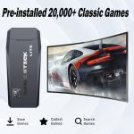 ScriMemo 2025 Upgraded Retro Game Stick Console - Video Game Console with 21,000+ Games, Enhanced Dual 2.4G Wireless Controllers, Plug and Play TV Nostalgia Stick, HDMI Output (black)