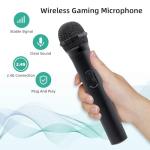 Mcbazel Wireless USB Gaming Microphone for Xbox Series X/S, PS5, Switch OLED/Switch2, PC, PS4/PS3, Xbox One/360, Wii Microphone - 2-Pack