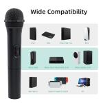 Mcbazel Wireless USB Gaming Microphone for Xbox Series X/S, PS5, Switch OLED/Switch2, PC, PS4/PS3, Xbox One/360, Wii Microphone - 2-Pack