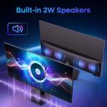 Amzfast 25 Inch Gaming Monitor,1920x1080 Full HD, 200Hz, Fast IPS Panel, Built-in Speaker, 1ms MPRT, Adaptive-Sync, DCI-P3 95%,sRGB 124%, Slim Stand, VESA 75x75, HDMI 2.0&DP 1.4, AMZG25X1