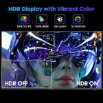 Amzfast 25 Inch Gaming Monitor,1920x1080 Full HD, 200Hz, Fast IPS Panel, Built-in Speaker, 1ms MPRT, Adaptive-Sync, DCI-P3 95%,sRGB 124%, Slim Stand, VESA 75x75, HDMI 2.0&DP 1.4, AMZG25X1