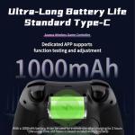 AceGamer Aurora 2.4G Wireless Controller for PC Windows/Switch 2/Switch/Steam/iOS/Android, PC Gamepad with Hall Effect Joystick, Programmable Back Button,Linear Resonant Actuator,Turbo, Black