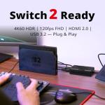 AVerMedia GC553Pro Live Gamer ULTRA S - 4K60 USB Capture Card with 4K60 Passthrough, 5.1 Surround, VRR, USB 3.2, Plug & Play, Low Latency Streaming for PS5, Xbox, Switch 2, OBS, Mac, Windows 11, PC