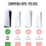 PS5 (Original) Disc Bundle Vinyl Skin – Premium 3M™ Decals for Console & Controllers | Bubble-Free, Easy Application, Scratch-Resistant, Residue-Free Removal | Custom Gaming Skin, Made in UK (Cosmic)